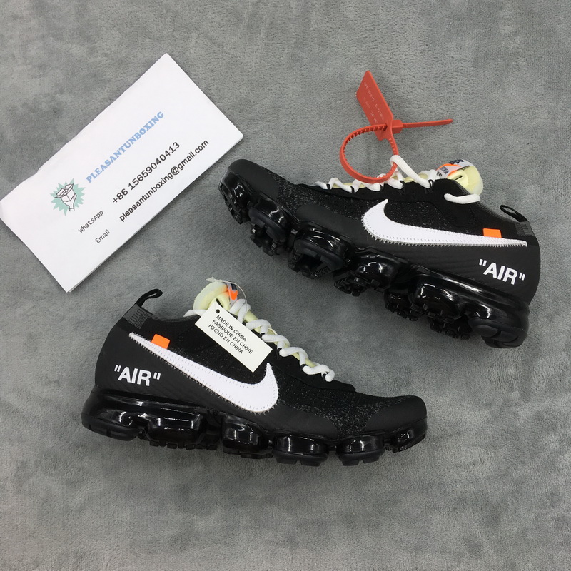 Authentic OFF-WHITE x Nike VaporMax Black GS